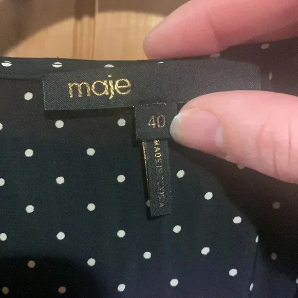 MAJE dress Rayametta polka dot dress